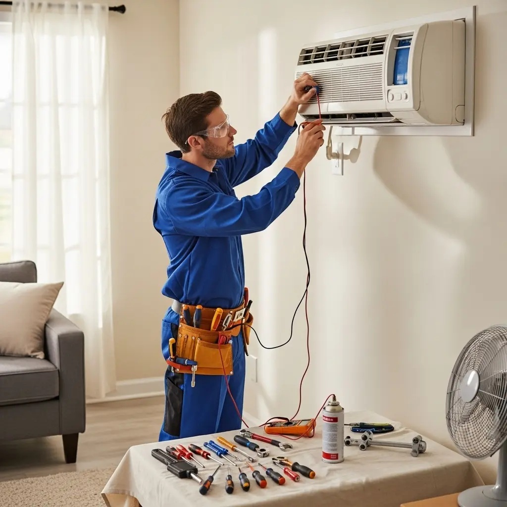 Sarıgöl Baxi Baxi klima gaz dolumu ve bakım – Enerji verimliliği artırıldı. - Teknik servis örneği